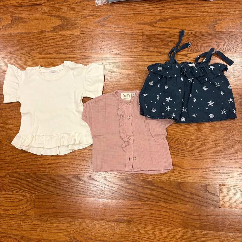 set of 3 tops, 12M summer